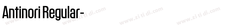 Antinori Regular字体转换